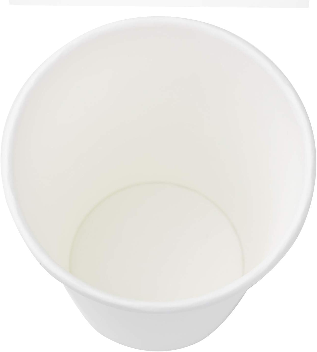 Karat C-K508W 8 oz White Paper Hot Cup, 80mm Diameter - Case of 1000 pcs