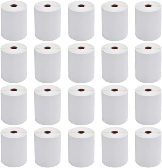 FungLam Thermal Labels 4x6 Direct Thermal Shipping Labels, 20 Rolls with 250 Labels/Roll, 1'' Core, Compatible Zebra 2844 ZP-450 ZP-500 ZP-505 Thermal Printer Label