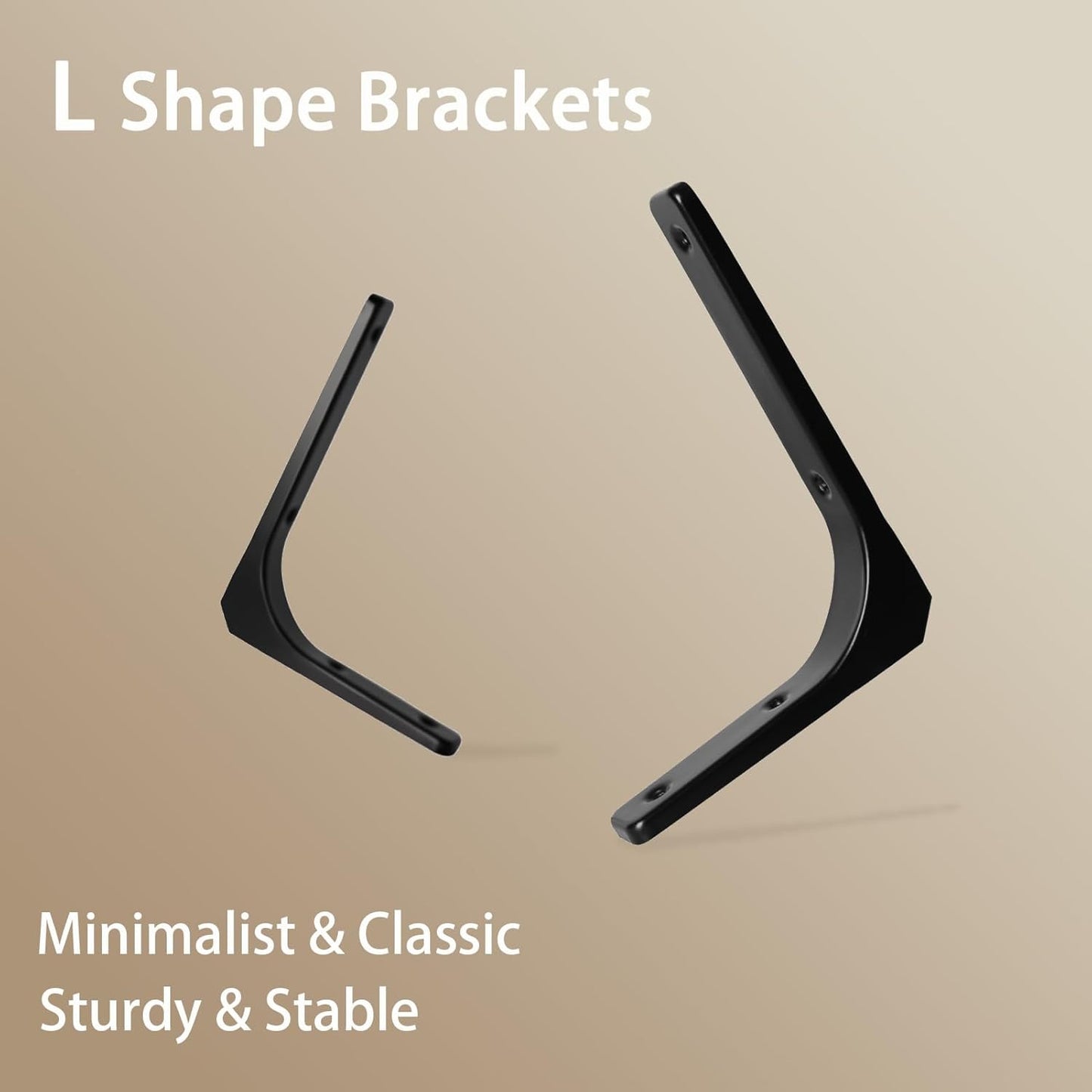 DINZI LVJ Long Wall Shelves, 55.1Inch Wall Mounted Shelves Set of 2, Extra Large Storage Ledges with Sturdy Metal Brackets for Living Room, Bathroom, Bedroom, Kitchen, Natural