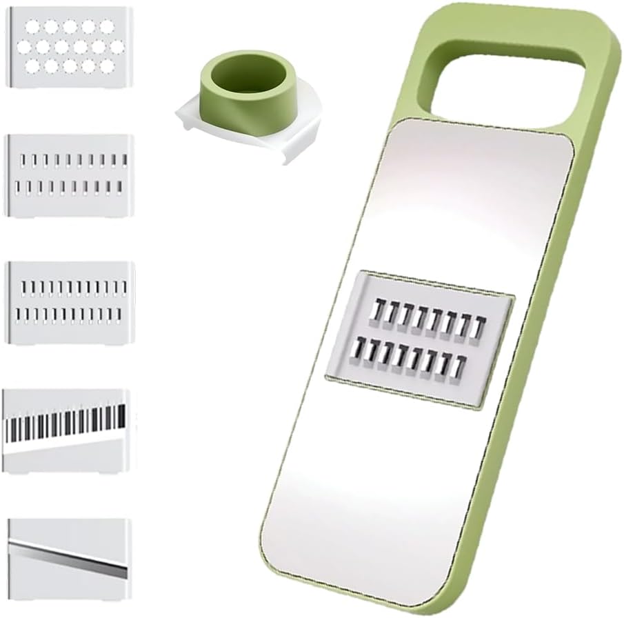 Multifunctional Vegetable Cutter, 2025 New Vegetable Slicer with Adjustable Stainless Steel Blade, Kitchen Chopper with Hand Guard for Vegetable, Fruit, Onion, Potato, Tomato, Cabbage (1pcs)