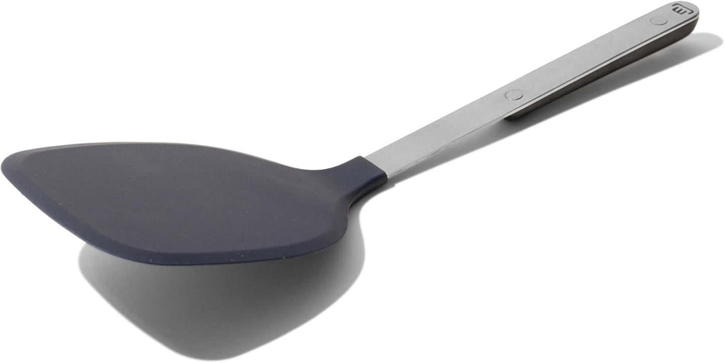 Made In Cookware - Rubber Spatula - Harbour Blue - Versatile Kitchen Essential - Dishwasher Safe - Crafted in China