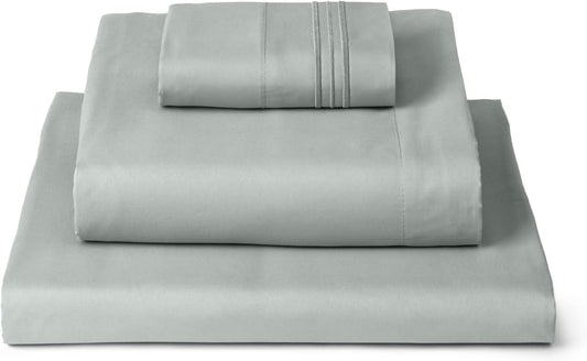 Mellanni Twin XL Sheets Set - 3 PC Iconic Collection Bedding - Hotel Luxury, Extra Soft, Cooling Bed Sheets - Wrinkle, Fade, Stain Resistant (Twin Extra Long, Spa Mint)