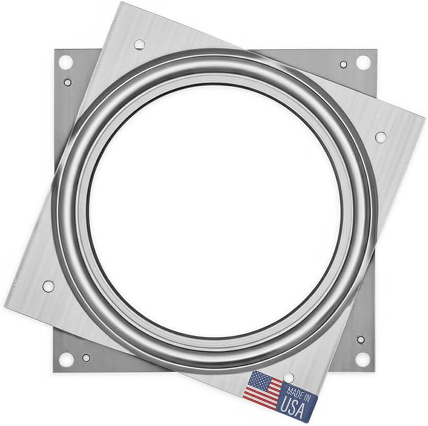 Lazy Susan Hardware, 4 inch, 350 lbs. Load Capacity, Pack of 2 Steel Lazy Susan Turntable Ball Bearing, by Woodpeckers