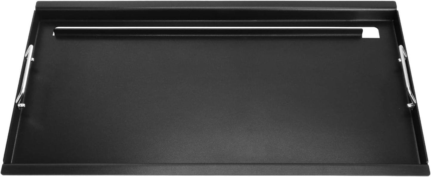 Full Size Griddle for Weber Summit 600 Series, Flat Top Griddle for Summit E/S 640/650/660/670 Gas Grills with a Smoker Box, Replacement Parts for Weber 67552
