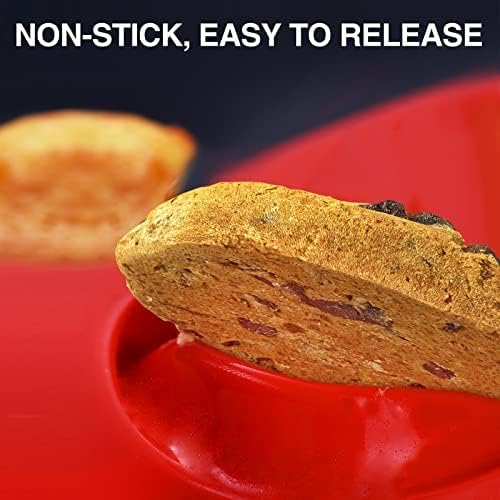 2 Pack Silicone Muffin Top Pans for Baking 4inch Jumbo Size, Prefect Non-stick for Baking Egg Muffin, Cookie, Hamburger Bun,Muffin Top and More, Food Grade and BPA Free