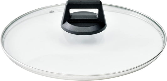 11 In Glass Lid for Frying Pan, Tempered Replacement Cover Compatible with All 11 Inches Cookware for Skillets, Round Cast Iron, Cast Aluminium, Stainless Steel Pans &Pots