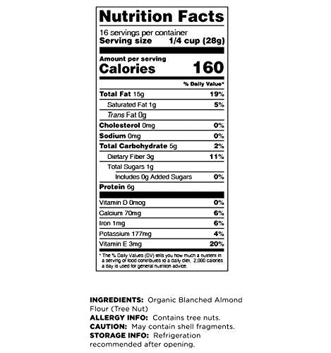 Terrasoul Superfoods Organic Almond Flour, 2 Lbs (Pack of 2) - Fine Texture | Grain-Free | Gluten-Free | Perfect for Keto Baking