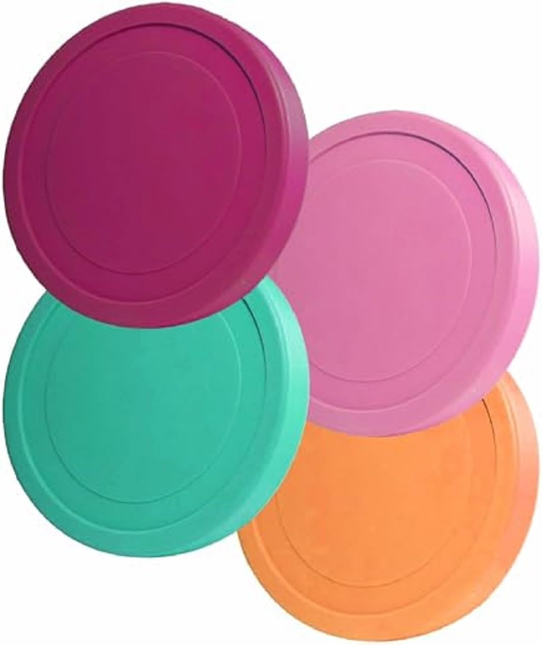 Starpack 'Freeze the Day' Leaf-Free Lids for Ice Cream Storage Containers for Freezer (4 Pcs) - 1 Quart Ice Cream Containers for Homemade Dessert - Reusable Frozen Dessert Containers (Silicone)