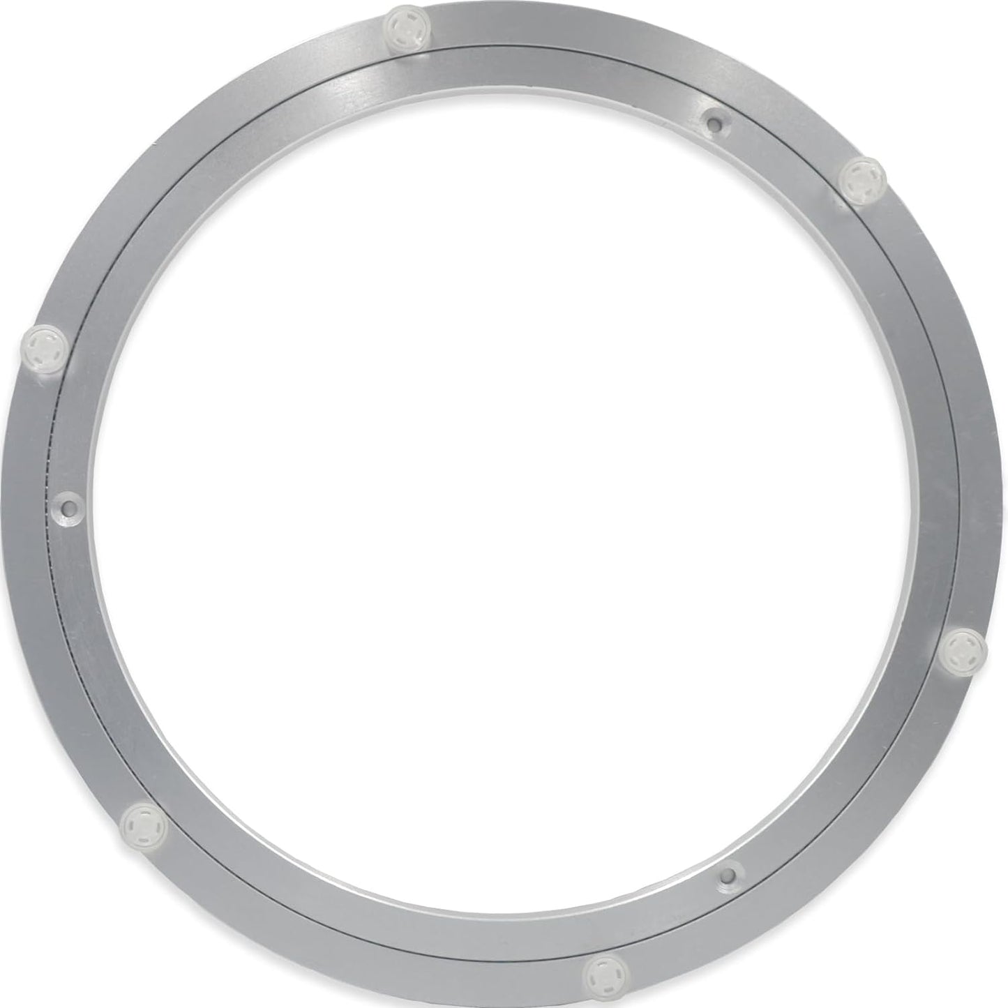 Lazy Susan Metal Heavy Duty Hardware Rotating Turntable Bearings Swivel Plate Bearing Aluminum Metal for Dining-Table and Workbench (12 Inchs) …