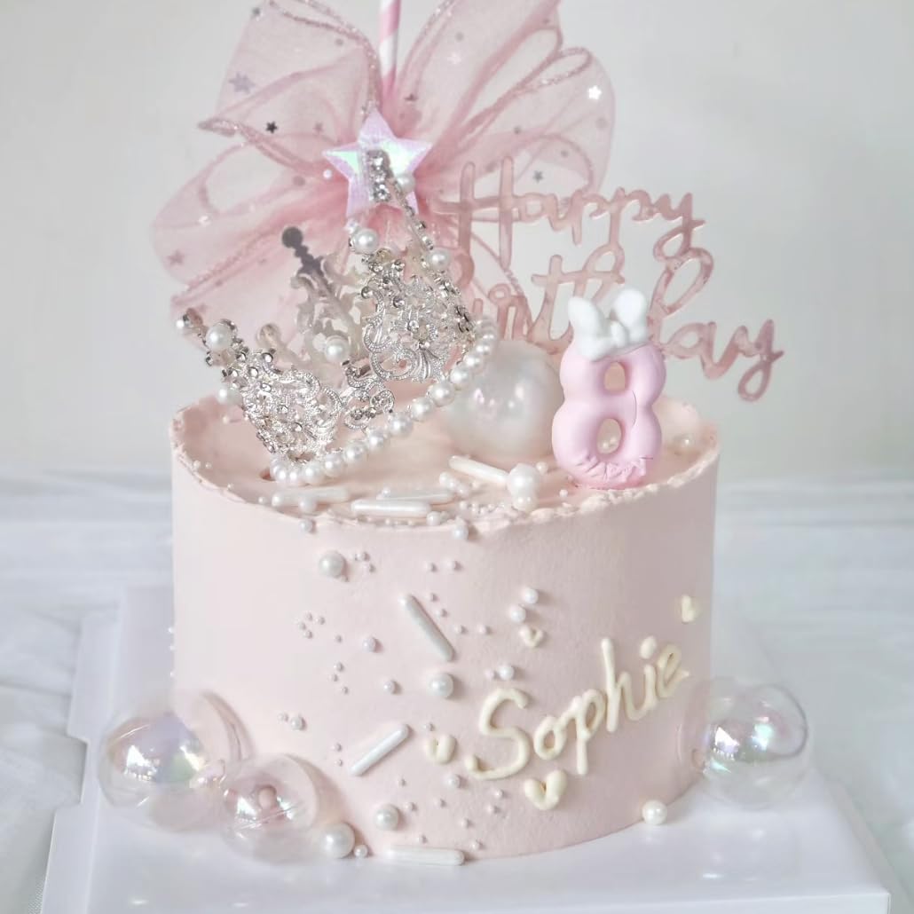 White Sprinkles Candy Mix Size Edible Pearls Cake Decorations Cupcake Toppers Cookie Decorating Perfect for Wedding Party Valentine Halloween Christmas Supplies 4.58OZ