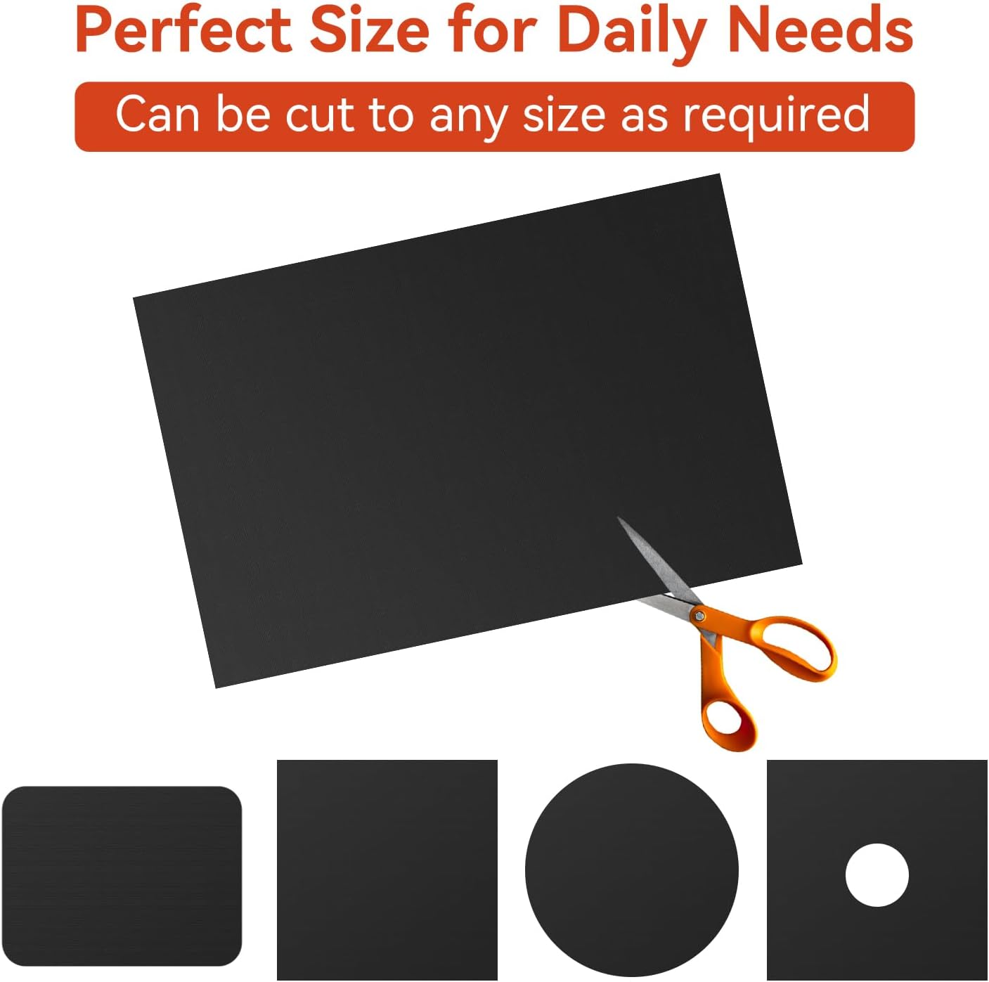 Oven Liners for Bottom of Electric Gas Oven, Reusable Non-Stick Teflon Protector Mat, Heat Resistant Grill Mats Outdoor, Easy to Clean Gas Stove Liners BPA and PFOA Free 23.6"x 15.7" Stovetop Cover