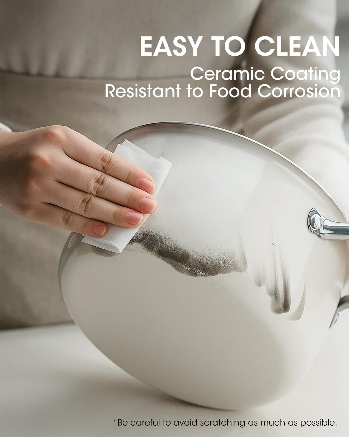 Stockpot 6 Quart, Tri-Ply 18/10 Stainless Steel Stock Pot with Lid, Induction Ready Cooking Pot for All Cooktops, Dishwasher Safe Soup Pot for Kitchen, Home, Gift for Cooker Mom and Dad