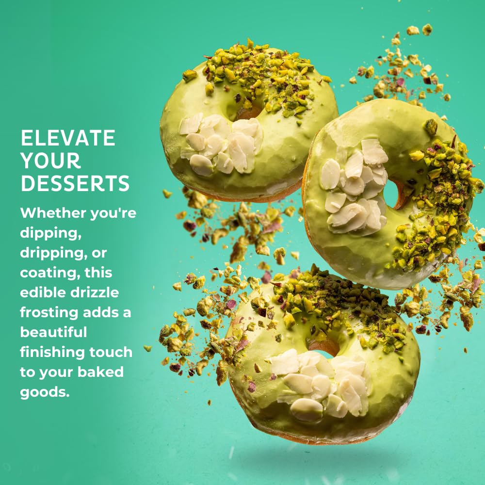 Strawberry-Flavored Cake Drizzle by Chefmaster, Edible Cake Drip Frosting for Decorating, Drip for Cakes, Cupcakes, Cookies, Donuts, 10 oz