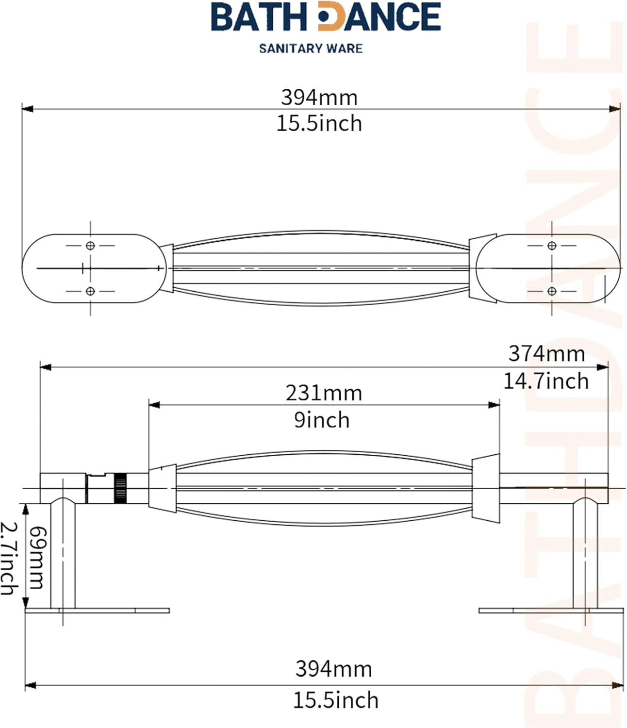 Paper Towel Holder Under Cabinet, Single Hand Operable Roll Holder with Damping Effect,No Drilling or Wall Mounted SUS304 Stainless Steel for Kitchen Bathroom (White)