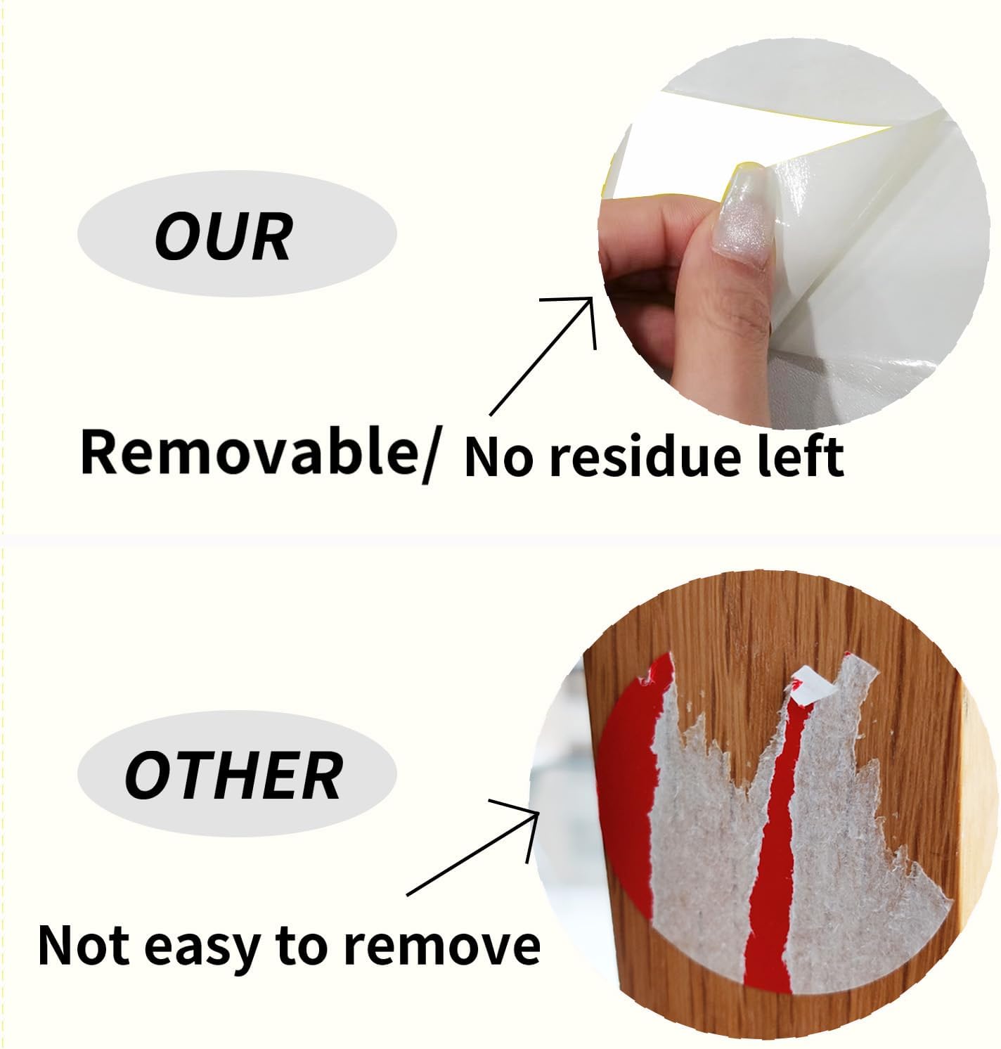 STARLIBOO 3"X5" Rectangle Color Coding Labels, Removable Square Label Inventory Stickers, Permanent Warehouse Moving Box Square Label (250Labels, White)