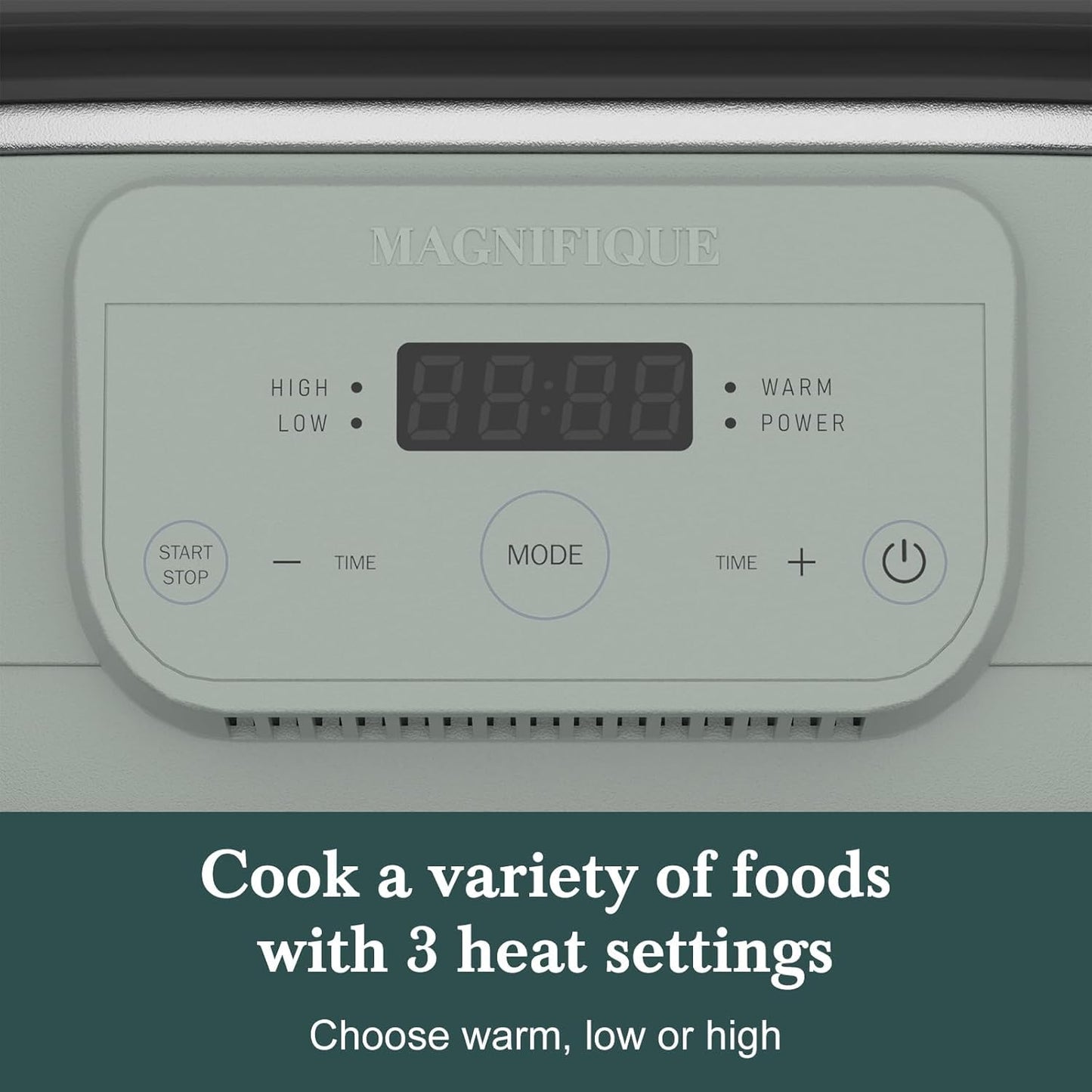 6 Quart Programmable Slow Cooker Removable Healthy Nonstick Crock Pot - Small Kitchen Appliance for Family Dinners - Serves 6+ People - Heat Settings: Keep Warm Olive Olive