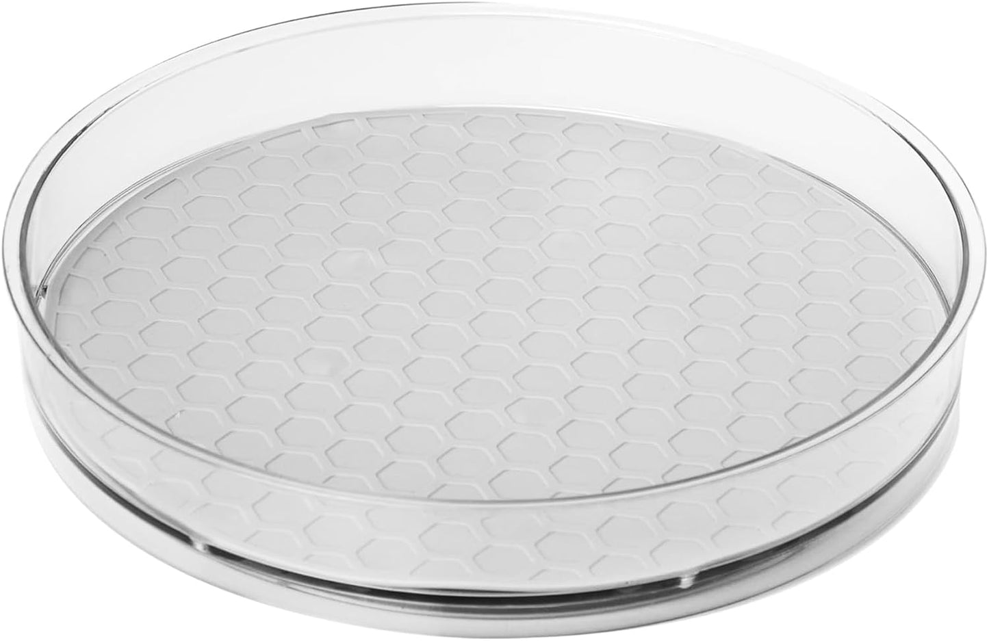 Spectrum Lazy Susan Organizer, Hexa Medium (1-Pack) - Lazy Susan Turntable for Cabinet, Refrigerator, Pantry, Table, & Shelf - Rotating & Spinning Pantry Organization - Spice Rack Storage for Fridge