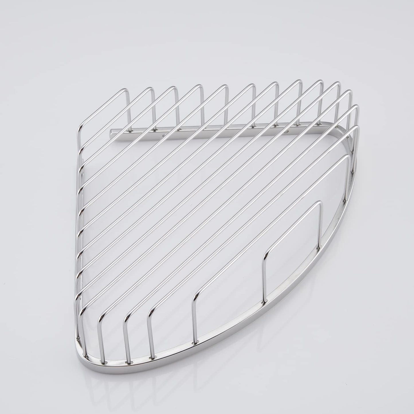 Bathroom Shower Caddy Corner Shelf, Corner-Hollow Design, Ultra Sturdy Rust-Proof Stainless Steel Shelf Organizer Shampoo Holder, Wall Mounted Storage Rack for Bathroom, Polished Chrome