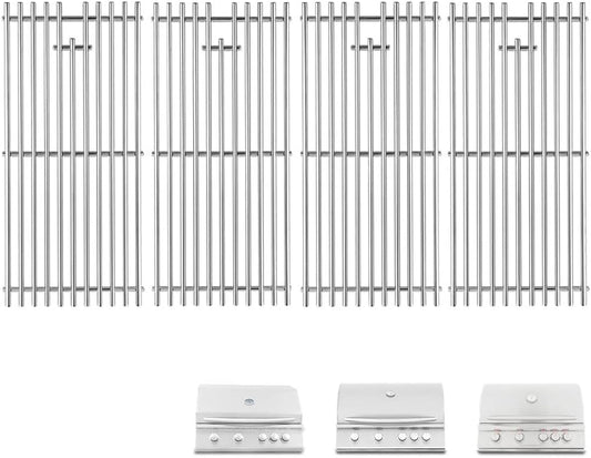 SafBbcue RJC008P RJC32A Grates Grill Replacement for RCS Summerset and Blaze Grills Stainless Steel Cooking Grids for RCS RJC32A RJC32AL Summerset Sizzler 32" Blaze 32" 4 Burner Grills BLZ-4LTE2-NG