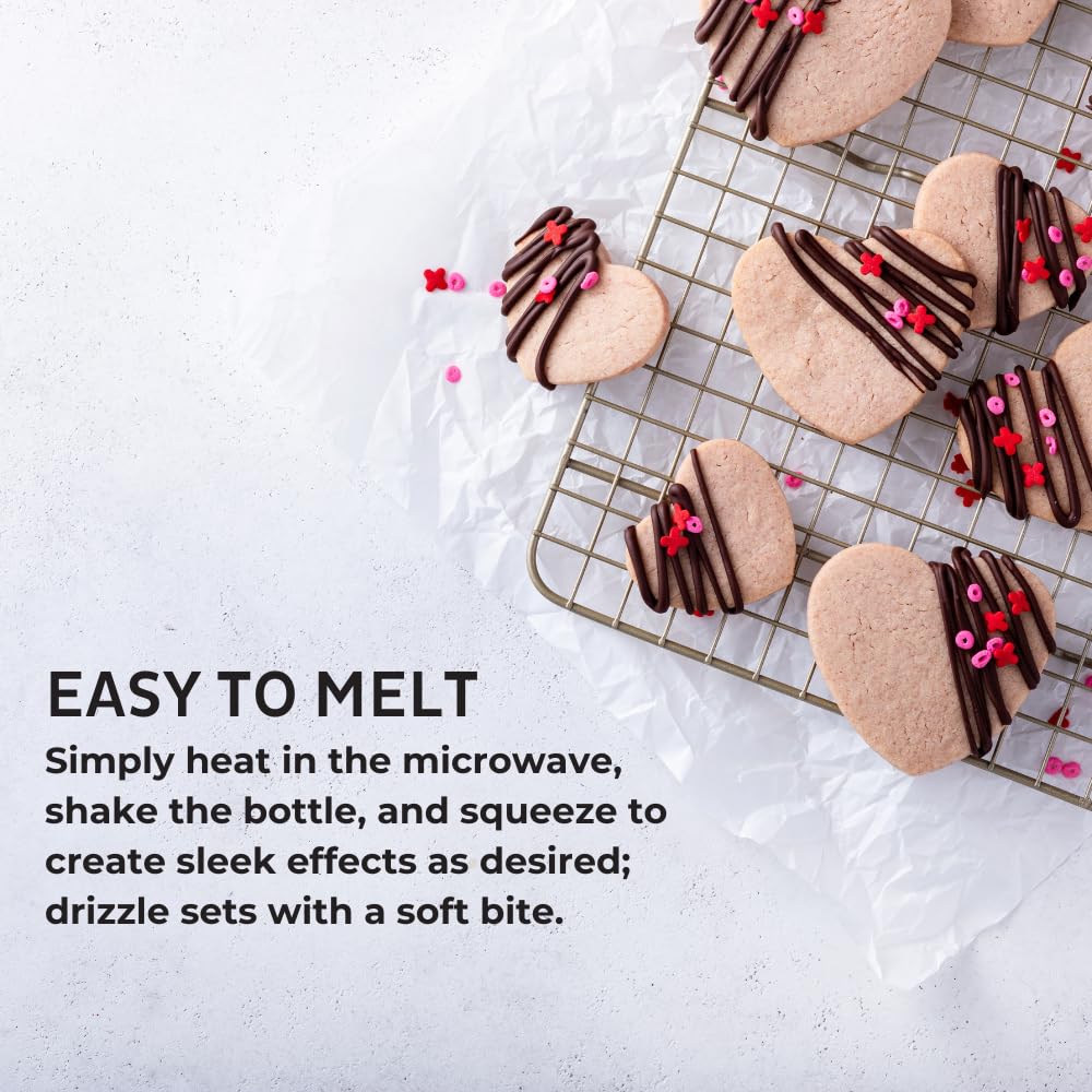 Cappuccino-Flavored Cake Drizzle by Chefmaster, Edible Cake Drip Frosting for Decorating, Drip for Cakes, Cupcakes, Cookies, Donuts, 10 oz