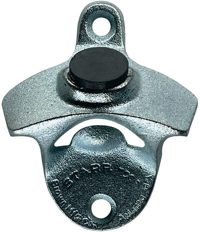 STARR “X” Wall Mounted Bottle Opener – Magnetic Bottle Cap Mount | Heavy-Duty Cast Iron, Classic Vintage Design