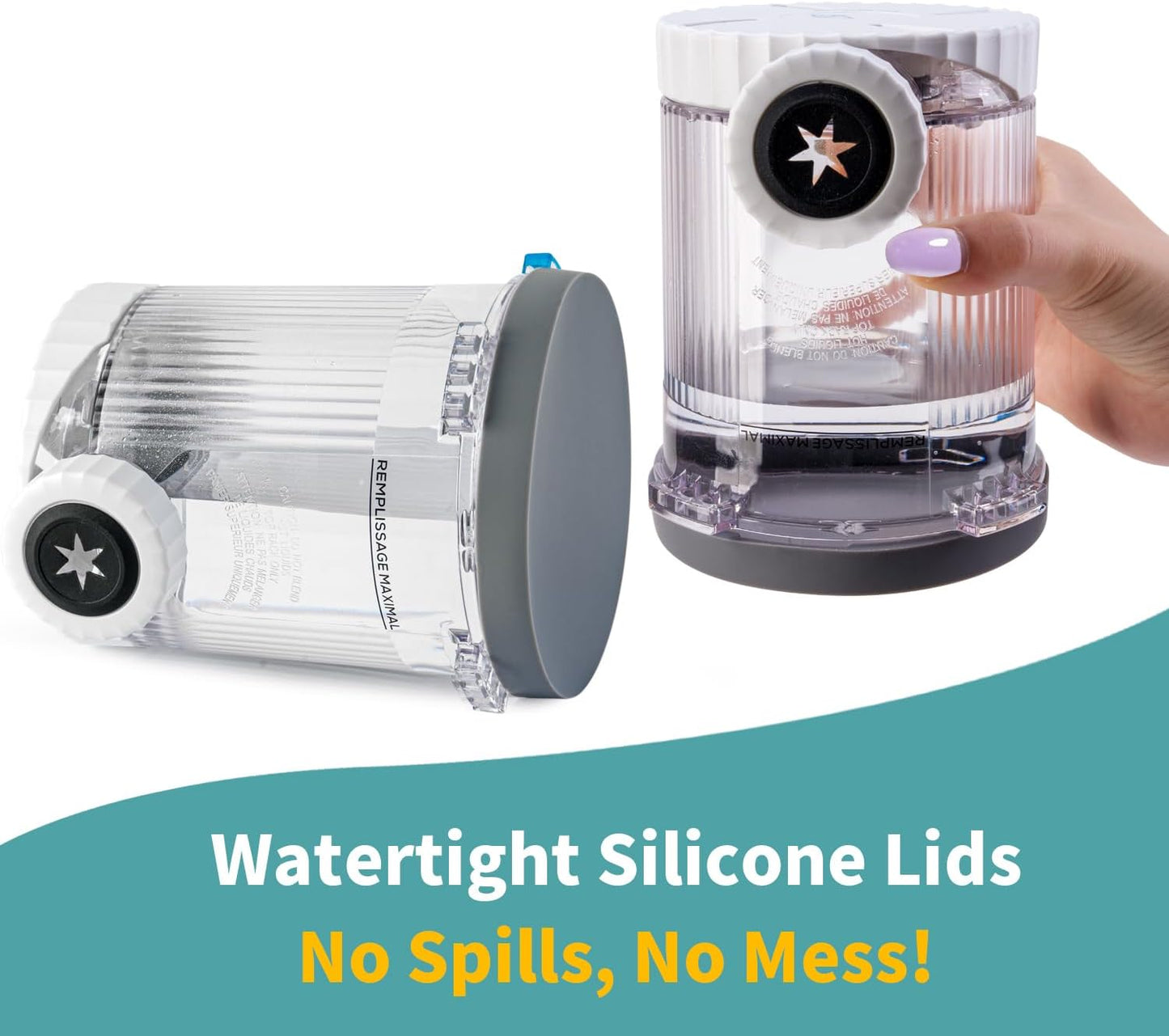 16oz Replacement Pints with Silicone Lids – 2-Pack- Compatible with Ninja Swirl by CREAMi NC701 Series – BPA-Free, Leak-Proof, Freezer & Dishwasher Safe Containers