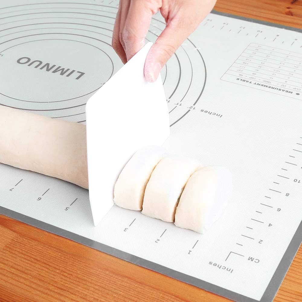 Silicone Baking Mat，Non Stick Rolling Dough with Measurements for Pie Pizza Cookies Fondant Making，Extra Thick Non Slip Silicone Pastry Mat