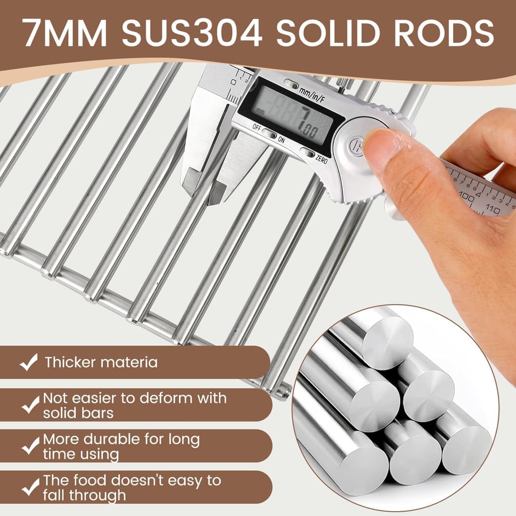 SF301C (3-Pack) 18 3/4" Stainless Steel Cooking Grid for Master Forge B10LG25 Members Mark B09SMG1-3F, B09SMG-3, BQ05046-6, BQ05046-6A, BQ06042-1 Grill BBQ Tek GSC3219TA, GSC3219TN,