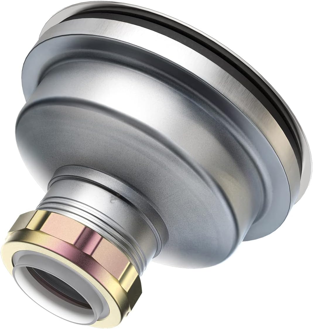 KONE Sink Drain Assembly, Kitchen Sink Drain Strainer Kit with Removable Strainer Basket Stopper, Universal fit USA Home/Commercial 3-1/2 Inch Standard Sink Drain Hole (Stainless Steel)