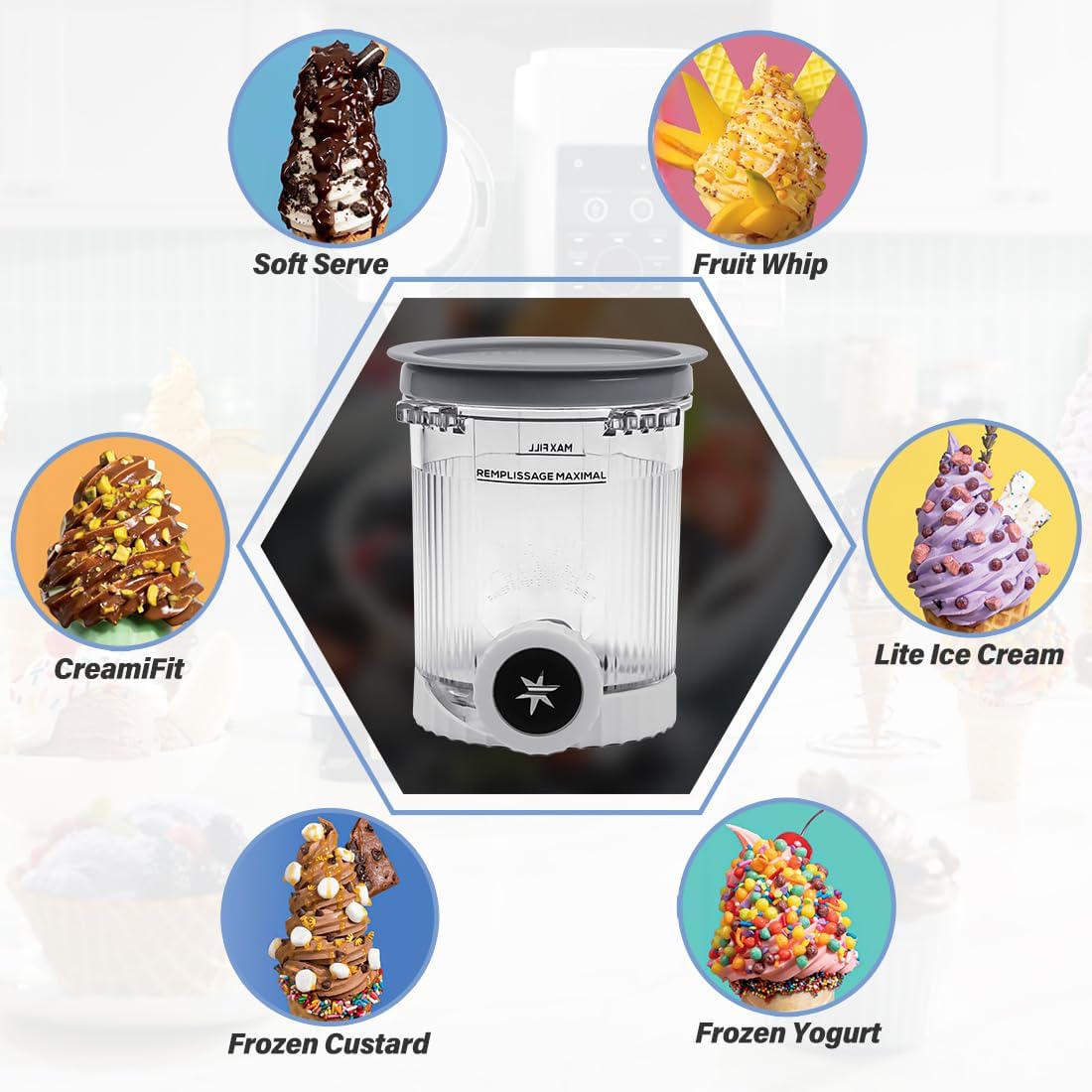 NANOBABY Pints and Lids Replacement Compatible with Ninja Swirl by Creami NC700 Series Ice Cream Makers, 16oz Cup Containers Replacement for Creami Swirl NC701 NC701Q CN701CO, 2-Pack, BPA Free, Clear