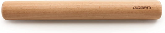 GOBAM Wood Rolling Pin, Small - Dough Roller for Pasta, Cookies, Pie, Pizza, Chapati, Fondant, Rolling Pins for Baking, Bread Making Tools and Supplies - 11 x 1.38 Inches