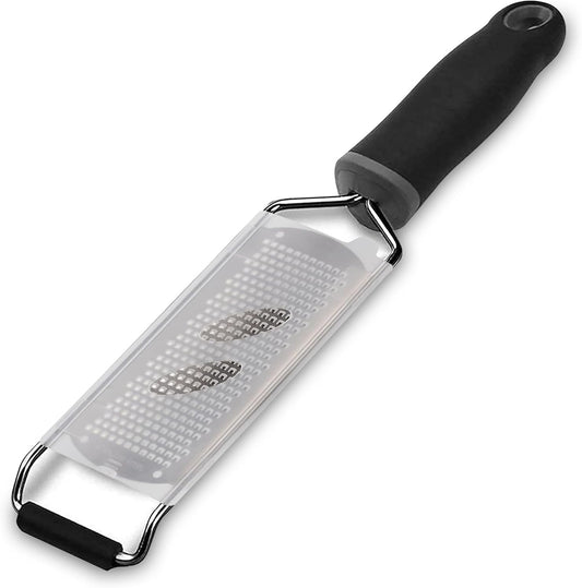 Stainless Steel Ultra Fine Cheese Grater Great for Hard Cheeses, Chocolate, Nutmeg, and Lemon Zest - EJKJ Kitchenware