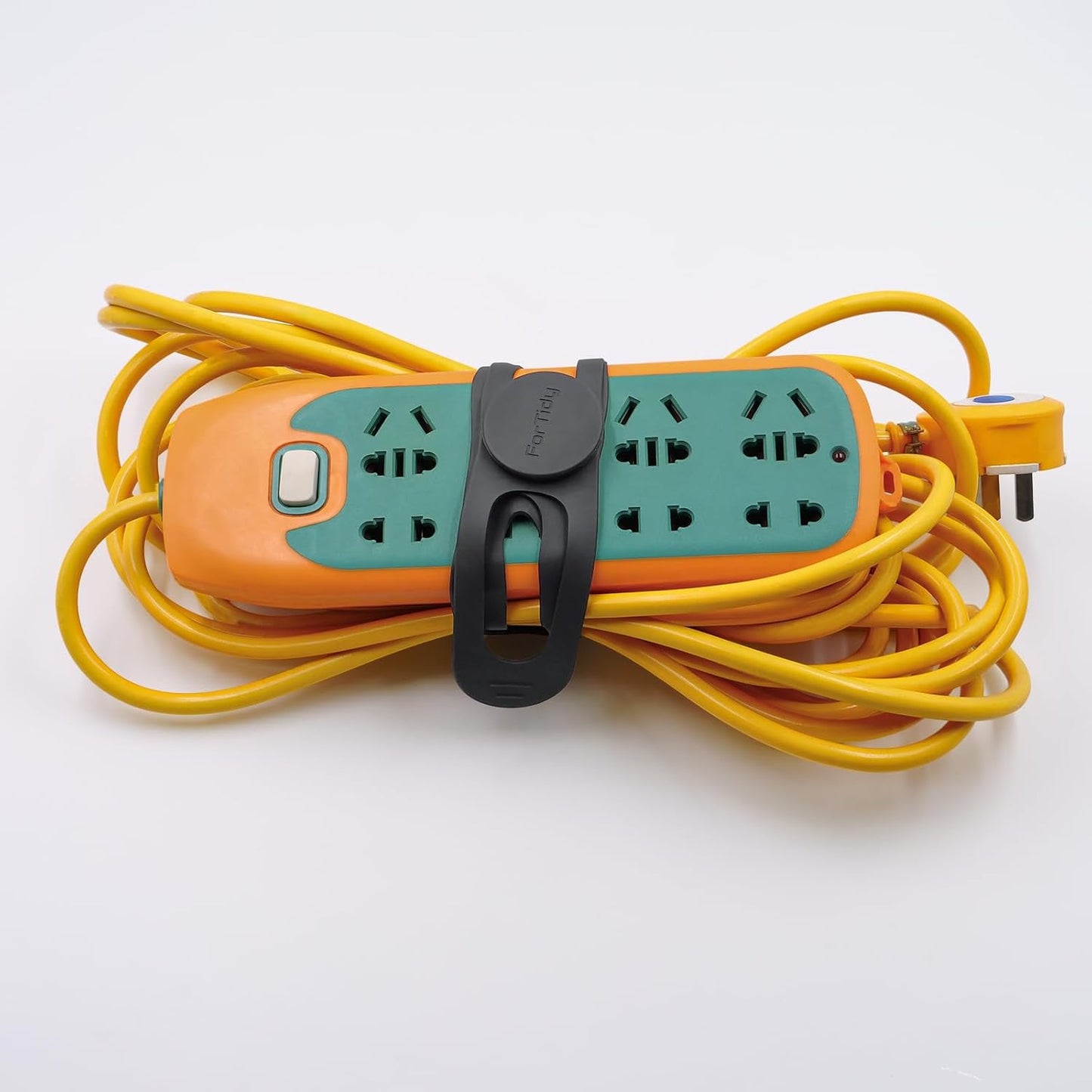 Silicone Utility Strap for Slow Cooker Lid, Pot, Bento Box, 21.65 In Reusable Elastic Self-Lock Silicone Tie for Bundling or Organizing Curtain, Cords, Yoga Mat, Camping Mat, 2pcs (Gray&White)