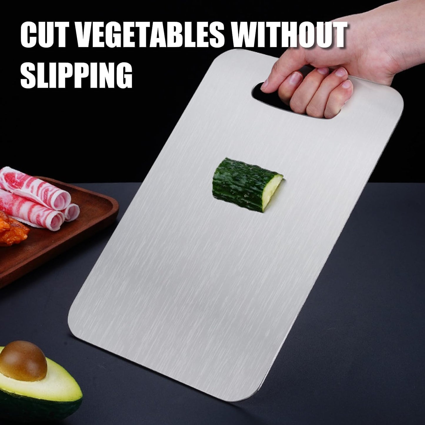 Titanium Cutting Board - 2025 New Upgrade 100% Pure Titanium Cutting Boards for Kitchen Double Sided Non Toxic Titanware Cutting Board,Hygiene Durable Dishwasher Safe Chopping Board (18"L x 12"W)