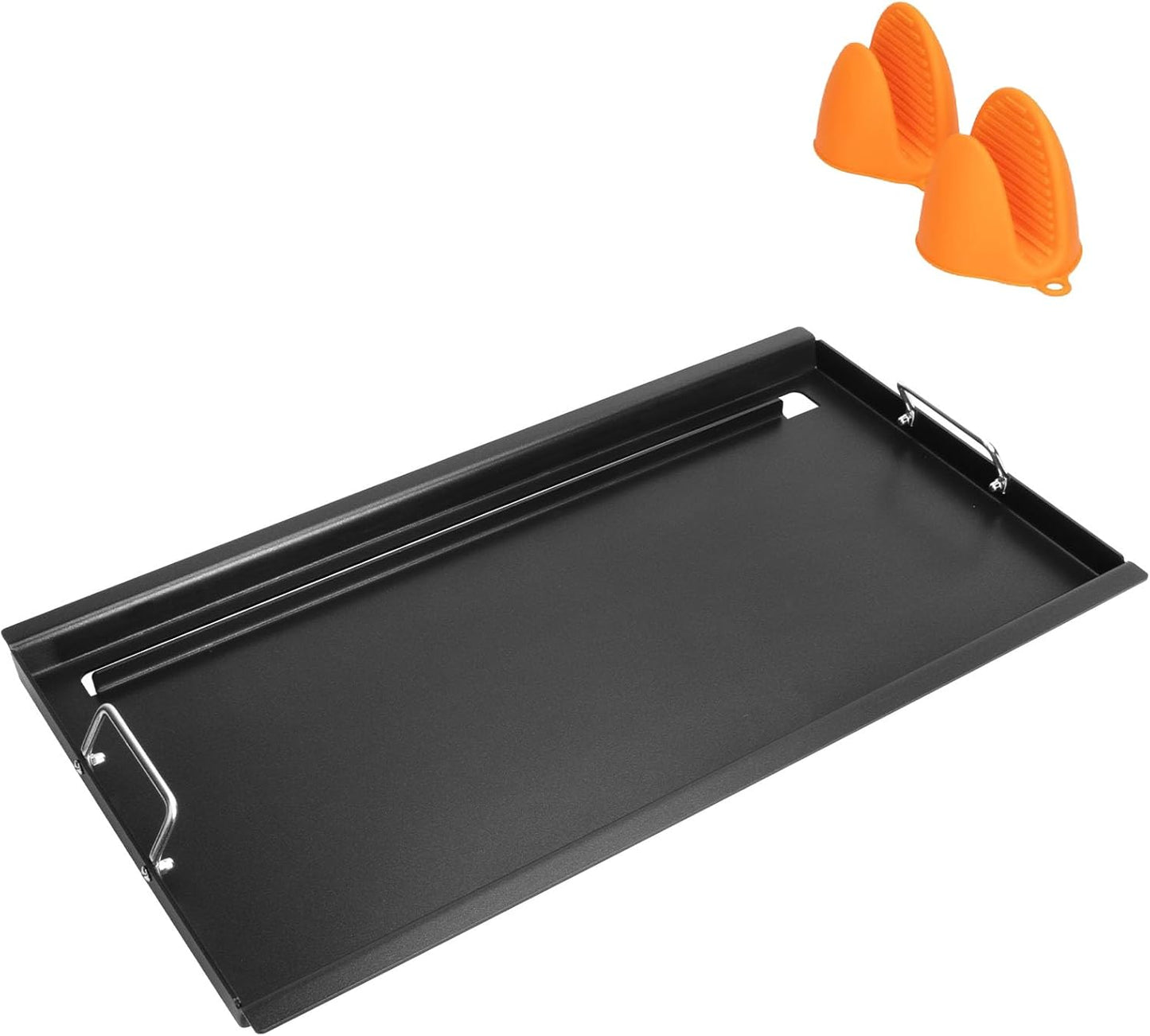 Full-Size Griddle Inserts for Charbroil Performance 6-Burner, Flat Top Griddle for Charbroil Grill 463229021 463229521 463228622 463284422 463229521B 463259223, Replacement Parts for G426-0005-W1