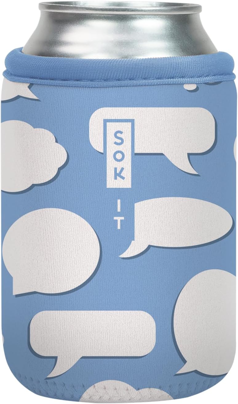 Sok It CanSok Sleeve for Beer & Soda Insulated Neoprene Cover (Big Ideas, 12oz Can Sleeve)