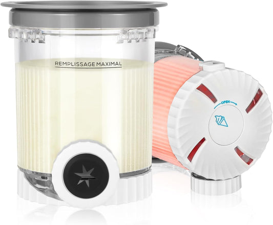 2 Pack Swirl CREAMi Pints and Lids for Ninja NC700 NC701 Series, 16oz Creami Pint Containers Compatible with Ninja Creami Swirl NC700 Series Ice Cream & Soft Serve Makers, BPA-Free & Dishwasher Safe