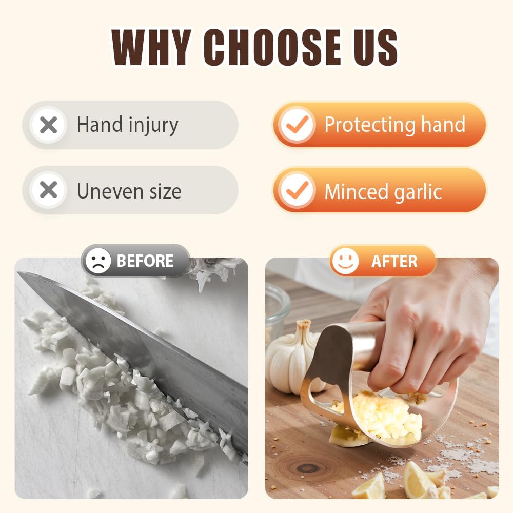 Stainless Steel Garlic Rocker,2025 New Stainless Steel Garlic Press,Garlic Press Rocker,Garlic Cutter (3)