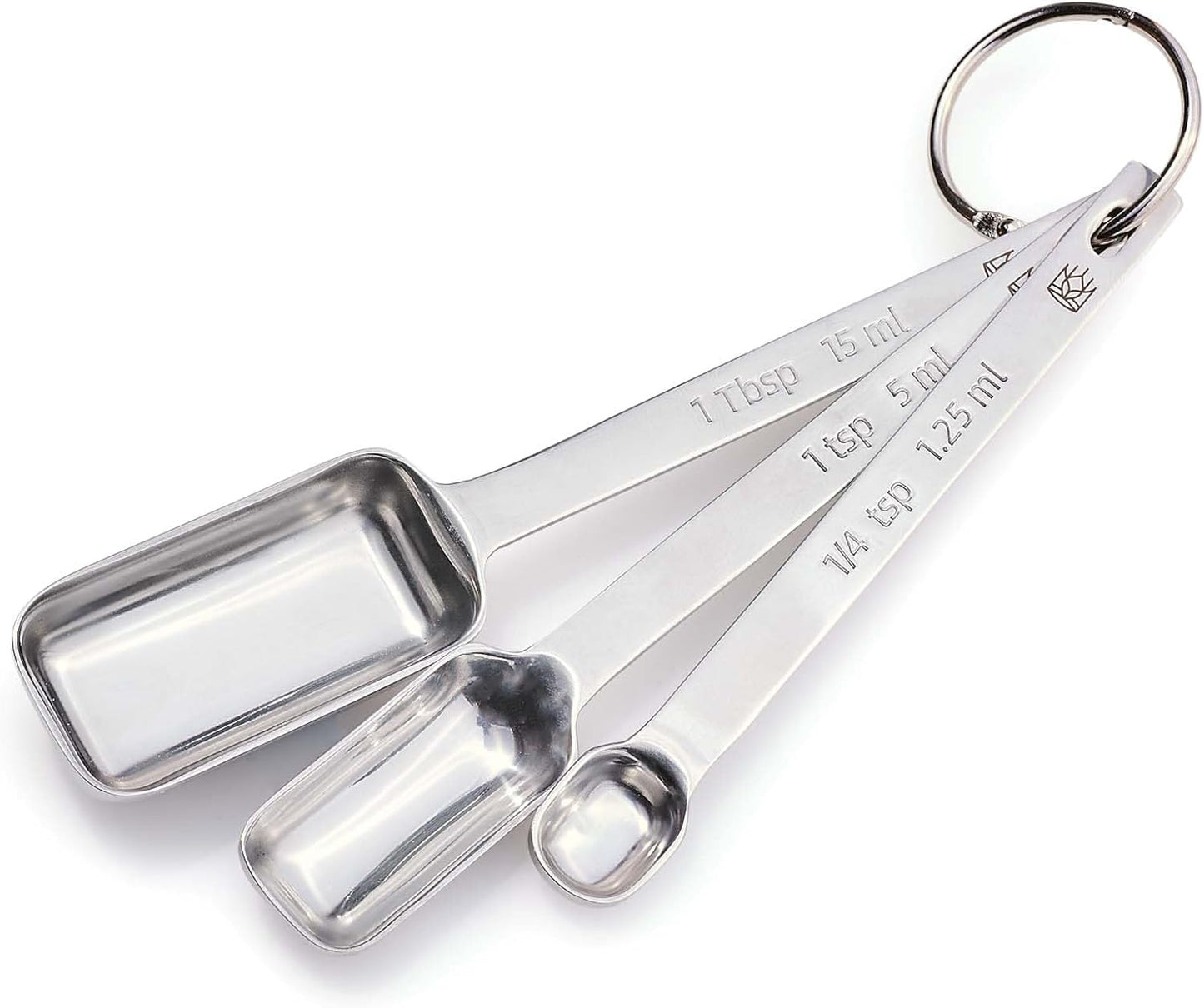 King Arthur Baking Company Spare Measuring Spoons, 18/8 Stainless Steel, 3-Piece Set