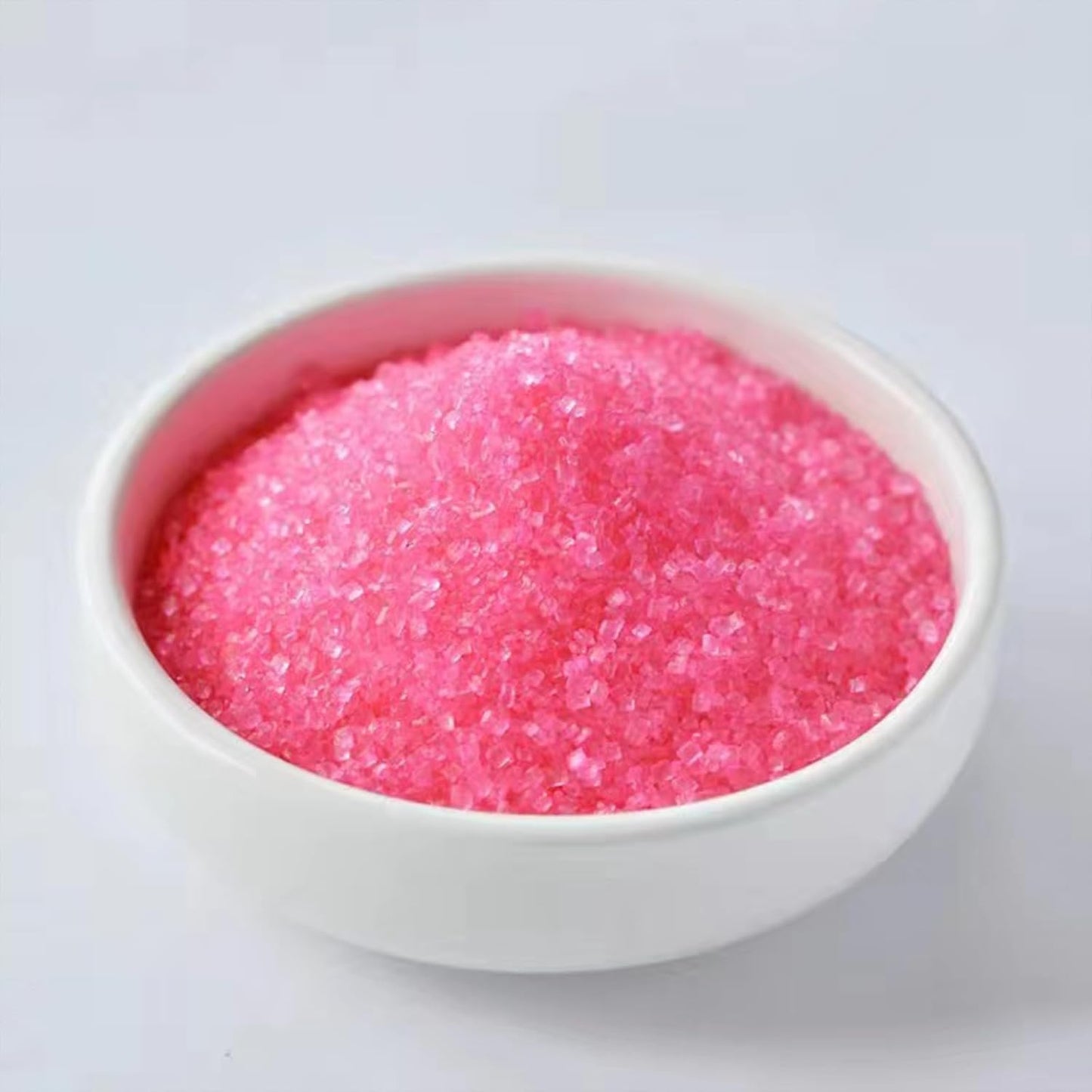 Sentovac Hot Pink Sanding Sugar for Baking Edible Sparkling Sugar Sprinkles Coarse Sugar Crystals for Baking Topping Cake Cookie Cupcake Topper Ice Cream Decoration Supplies 3.2 OZ