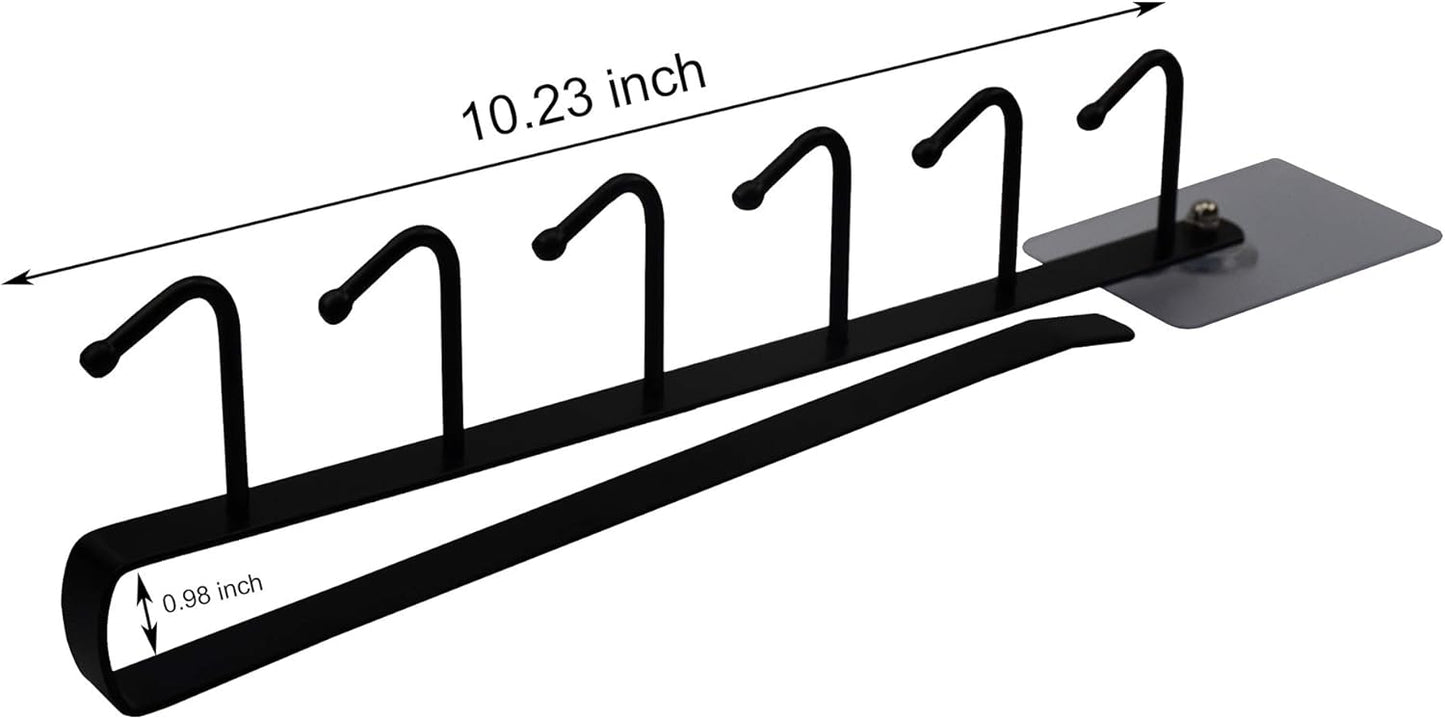 eywlwaar Mug Cups Cabinet Mug Hooks Kitchen Storage Hanging Hooks (2 Pack-White)