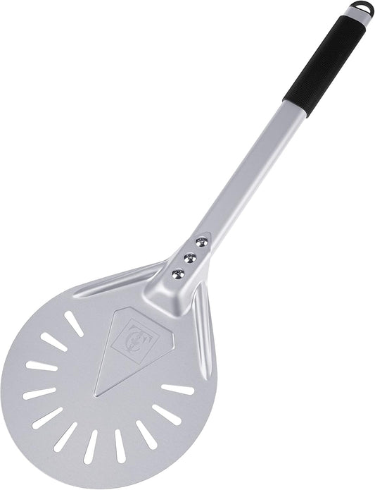 Pizza Turning Peel –7-Inch Lightweight Aluminum Paddle with Rubber-Coated Aluminum Handle, Ergonomic Design, Ideal for Indoor & Outdoor Pizza Ovens