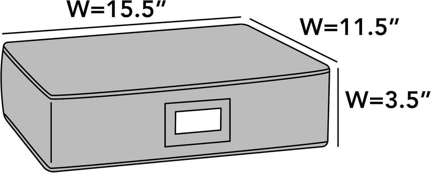 Covermates Flatware Storage - Washable and Stain Resistant, ID Window, Kitchen Storage, Slate