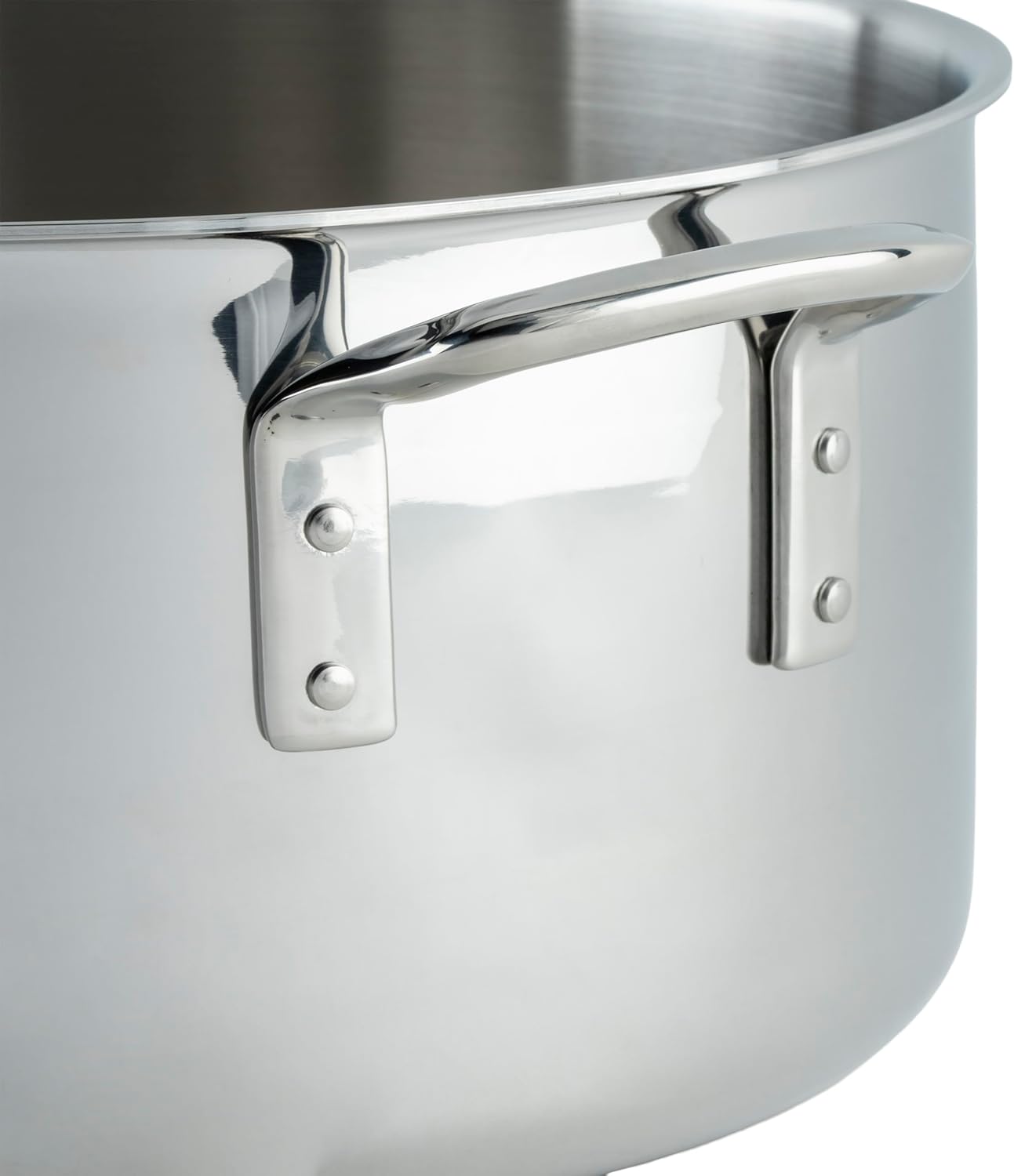 WINCO Tri-Ply Stock Pot, 20-quart, Silver