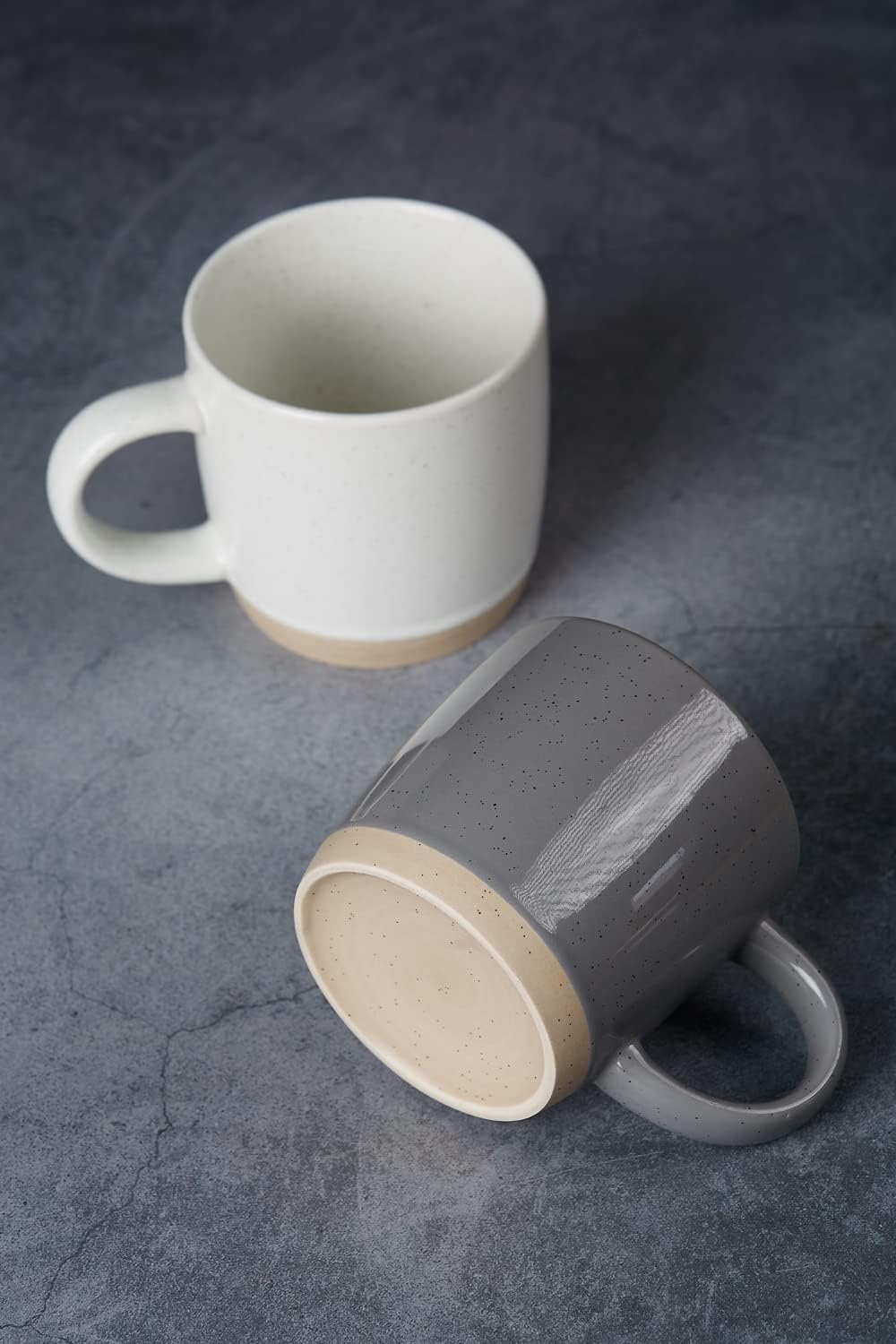 famiware Coffee Mugs for 4, 12 oz Mug Set, Dringking Cup with Handle for Coffee, Tea, Cocoa, Milk, Milkyway serise, Multi-color