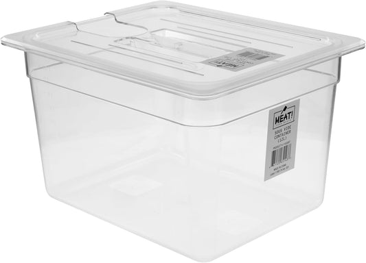 MEAT! Sous Vide 12L Commercial Grade Quality Container with a 12 Liter Cooking Capacity for Vacuum-Sealed Meat or Vegetables