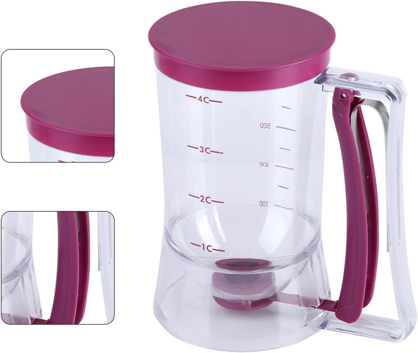 Pancake Batter Dispenser Separator 900mL Manual Cupcake Pancake Waffle Measuring Cup Baking Tool Kitchen Accessory Easy Pour Baking Supplies