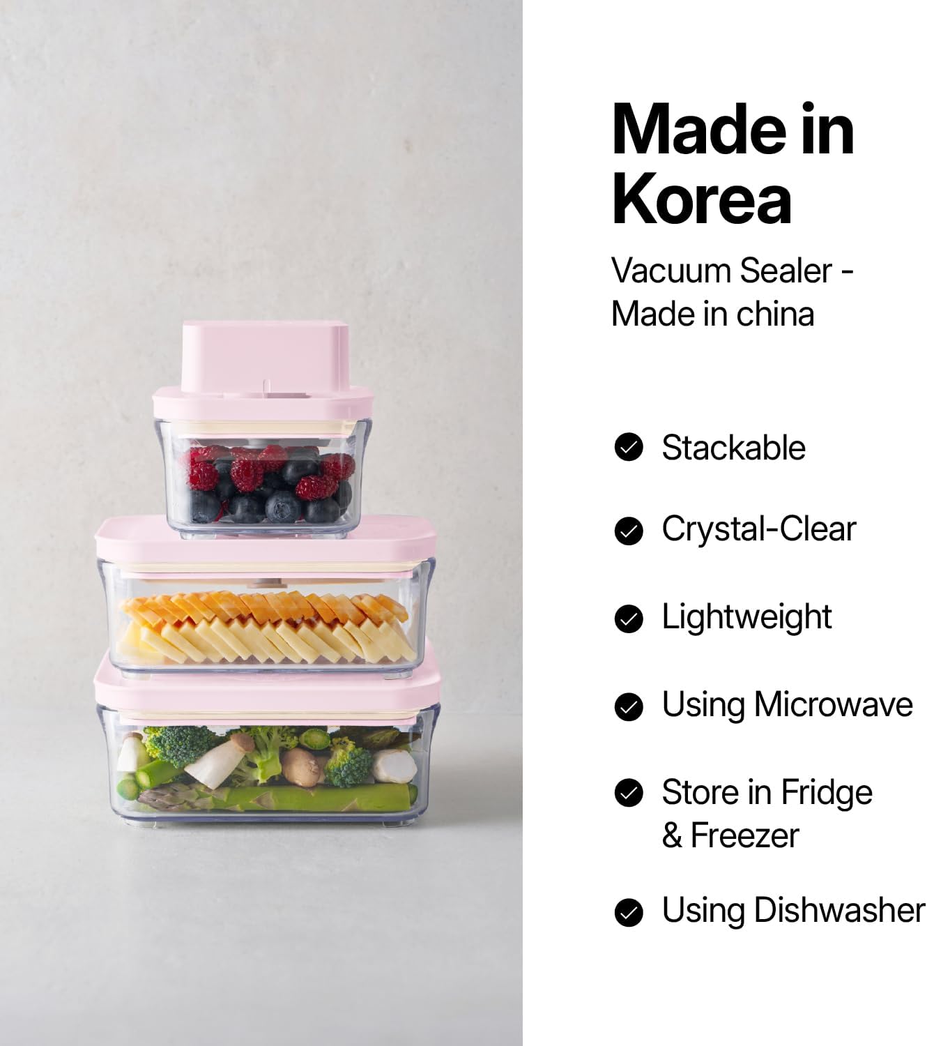 Premium Airtight Food Storage Containers ROSE Square 1.48qt 2P/SET, Patented Double Silicone Lining, 100% Leak Proof, BPA-FREE