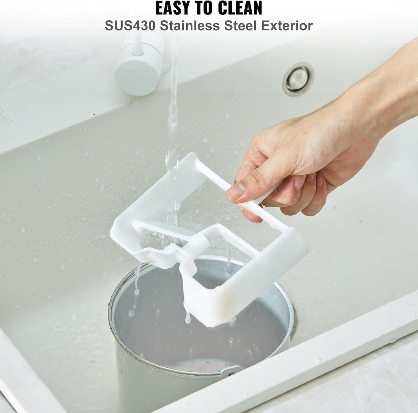 VEVOR Automatic Ice Cream Maker with Built-in Compressor, 2 Quart No Pre-freezing Fruit Yogurt Machine, Stainless Steel Electric Sorbet Maker, 3 Modes Gelato Maker with LCD Display & Timer, Silver