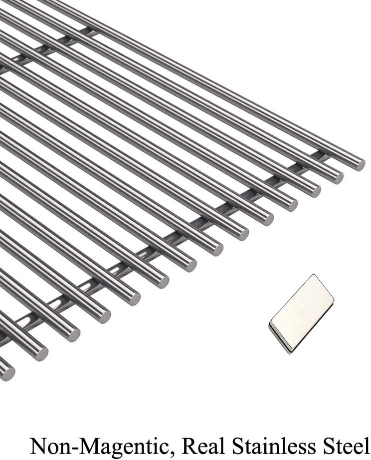 SG528(2-Pack) 19 1/2" 18 Cross rods Stainless Steel Cooking Grates for Weber Genesis E-310 E-320 E-330 S-310 S-320 S-330 EP-320 ESP-310 ESP-320 Gas Grills,DCS and Uniflame Gas Grill Models